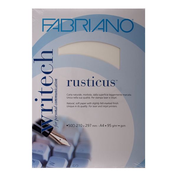 کاغذ فابریانو مدل Rusticus Bianco سایز A4 بسته 50 عددی