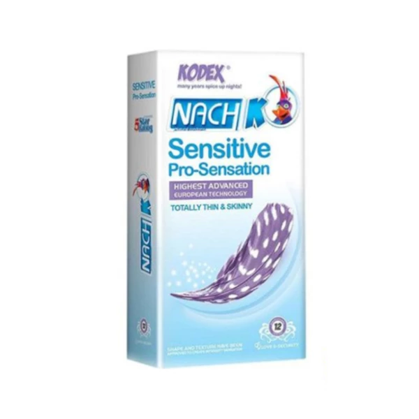 کاندوم ناچ کدکس مدل Sensitive pro-sensation بسته ۱۲ عددی