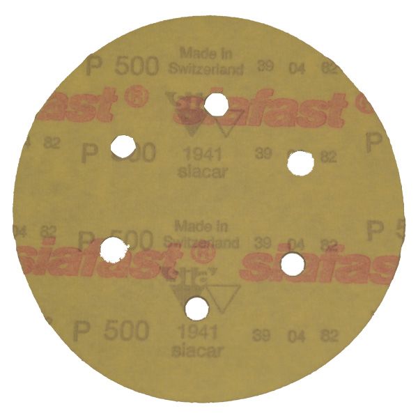 سنباده دیسکی پشت کرکی سیا مدل 150 میلیمتر P.600 کد 1941 پک 10 عددی
