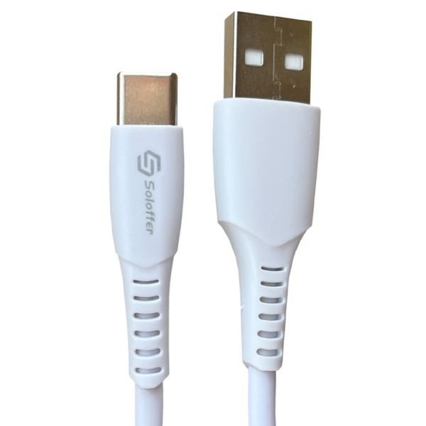 کابل تبدیل USB به USB-C سولفار مدل A71 طول 1 متر