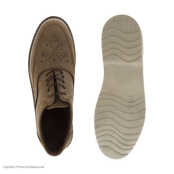 کفش مردانه مدل نبوک کد k.baz.131 رنگ قهوه ای