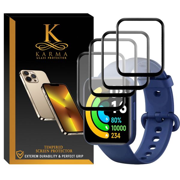 محافظ صفحه نمایش کارما مدل KA-PM مناسب برای ساعت هوشمند شیائومی Redmi Watch 2 بسته چهار عددی