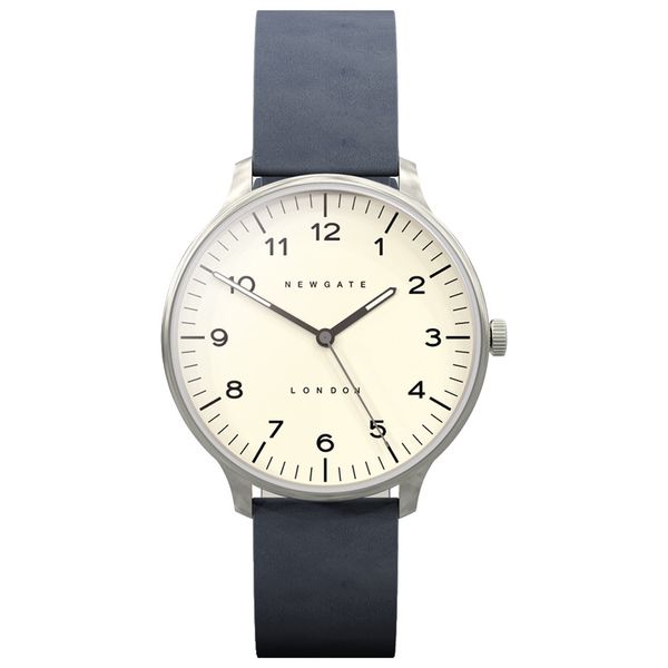 ساعت مچی عقربه ای نیوگیت مدل The Blip Navy Blue Nubuck strap