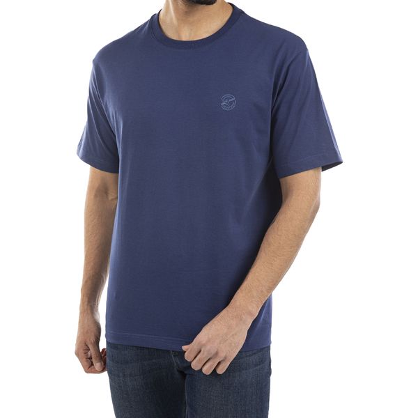 تی شرت آستین کوتاه مردانه جوتی جینز مدل یقه گرد کد 1551413 رنگ سرمه‌ای