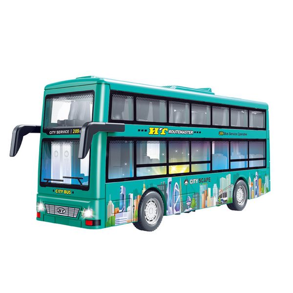 ماکت ماشین مدل اتوبوس دو طبقه فلزی کد 7734