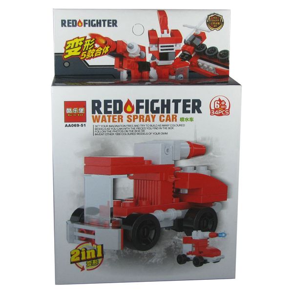 ساختنی لگو گودی سری Red Fighter مدل AA069-51 سری کامل 5 بسته و 10 طرح