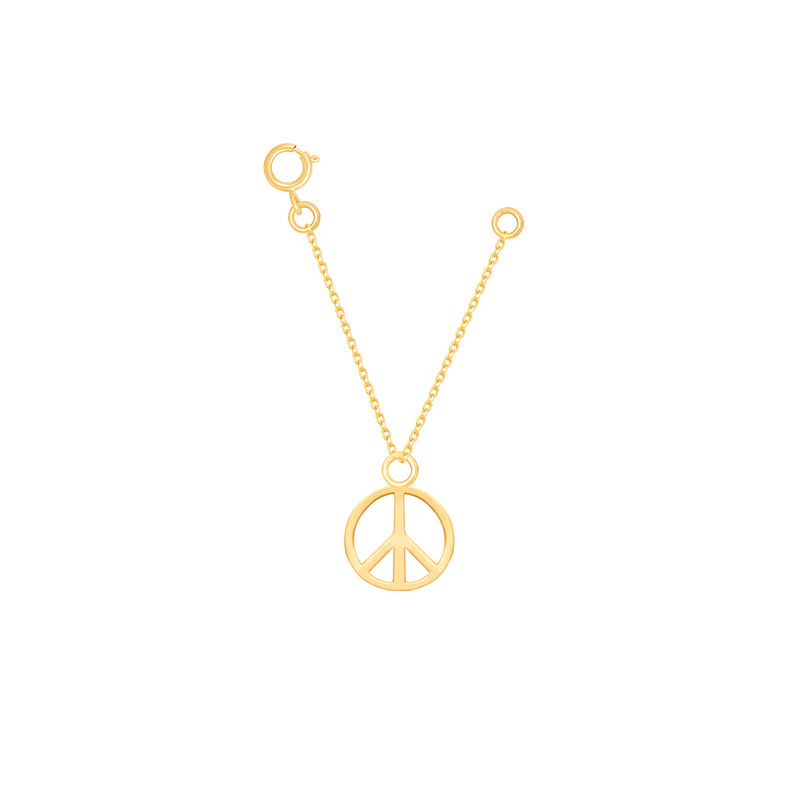 آویز ساعت طلا 18 عیار زنانه پرسته مدل صلح