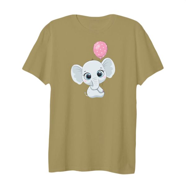 تی شرت لانگ زنانه مدل فیل کد ۶ رنگ کرم