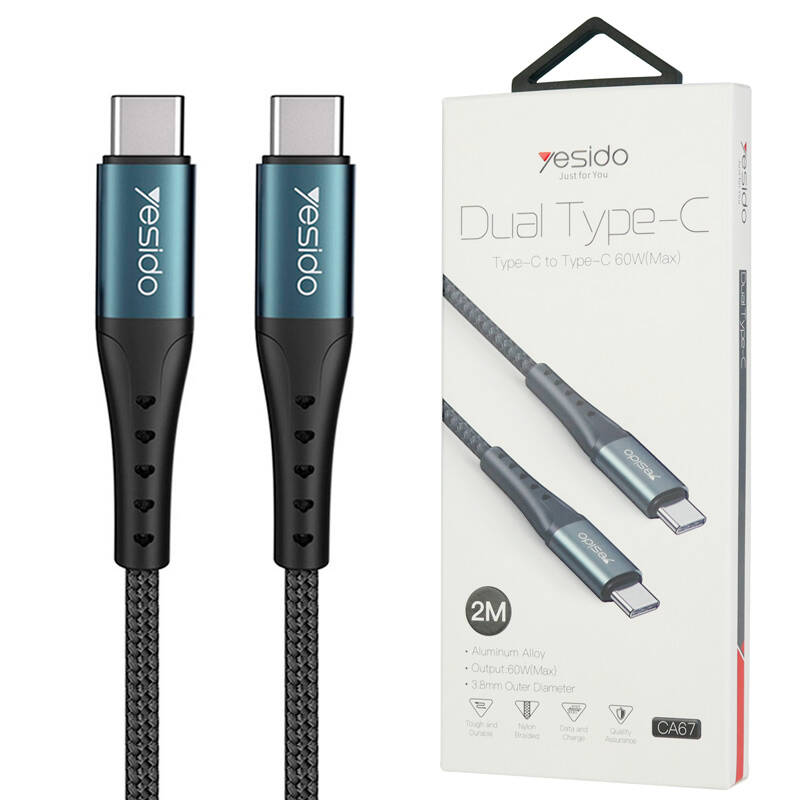 کابل USB-C یسیدو مدل CA67 طول 2 متر