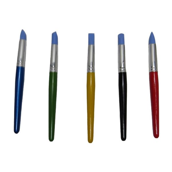 ابزار سفالگری مدل قلم سیلیکونی کد wr-98765 بسته 5 عددی