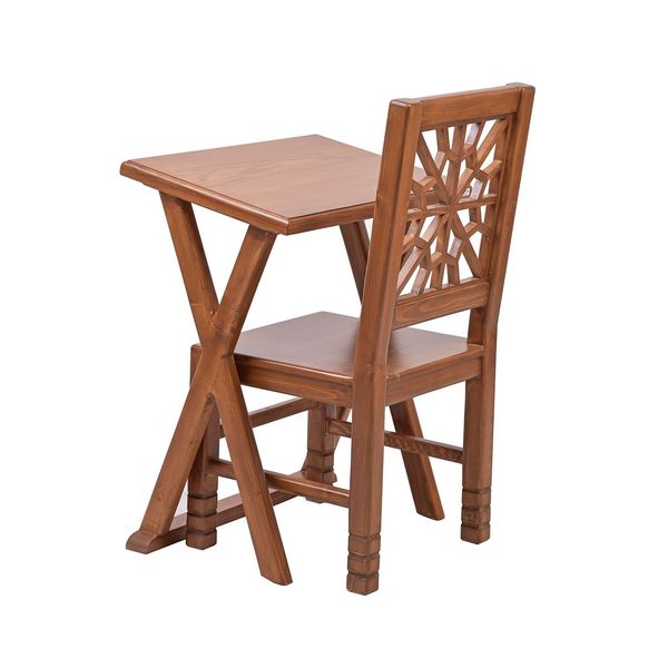 میز و صندلی نماز-تحریر صنایع چوب ساج مدل 642 