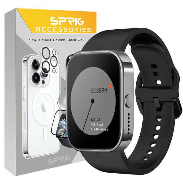 بند اسپریگ مدل Silicone SGK TW مناسب برای ساعت هوشمند ناتینگ CMF Watch Pro