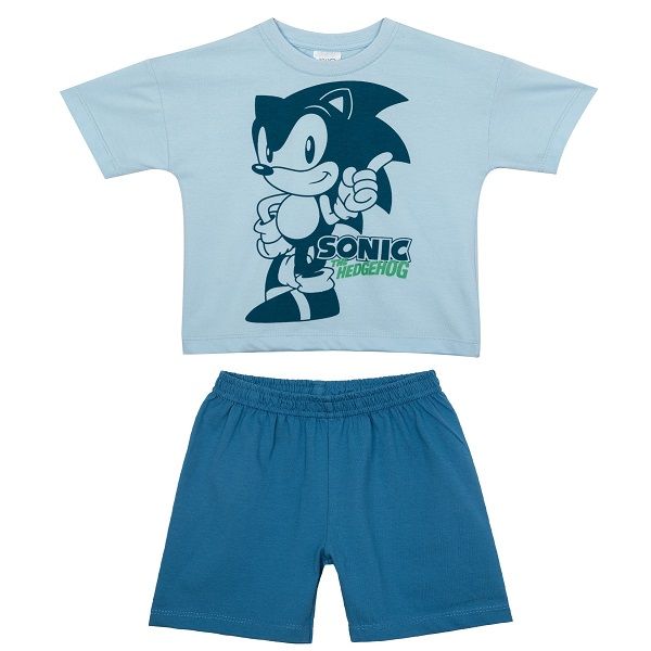 ست تی شرت و شلوارک پسرانه جی بی جو مدل Sonic کد 3093