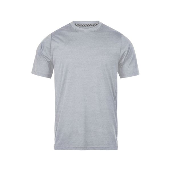 تی شرت آستین کوتاه مردانه رانژ مدل  ساده کد 23RA05 - 420 رنگ طوسی ملانژ