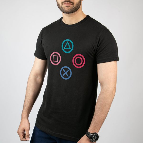 تی شرت آستین کوتاه مردانه مدل Playstation کد G008