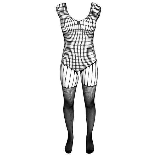 لباس خواب زنانه ماییلدا مدل فاق باز فانتزی کد 4855-8836 رنگ مشکی