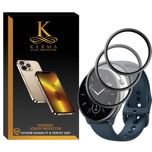 محافظ صفحه نمایش کارما مدل KA-PM مناسب برای ساعت هوشمند شیائومی GTR Mini بسته سه عددی