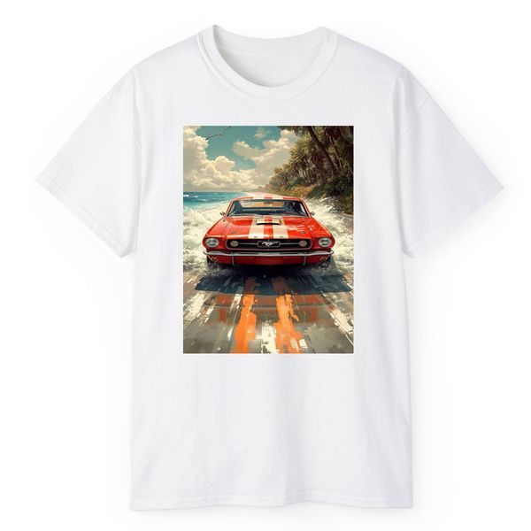 تی شرت آستین کوتاه مردانه مدل ماشین مسابقه کد 883