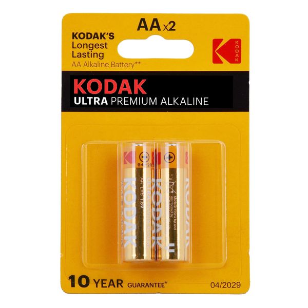 باتری آلکالاین نیم قلمی کداک مدل Ultra Premium Alkaline بسته دو عددی