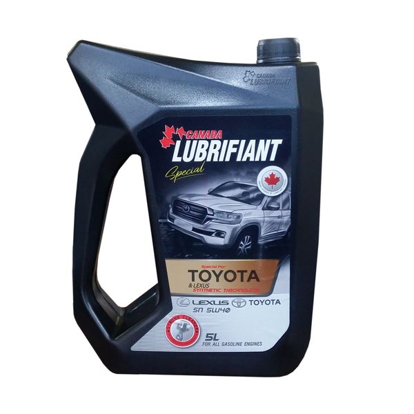 روغن موتور کانادا لوبریفنت مدل اسپیشیال 5W40 SN ( TOYOTA &amp; LEXUS ) حجم 5لیتر