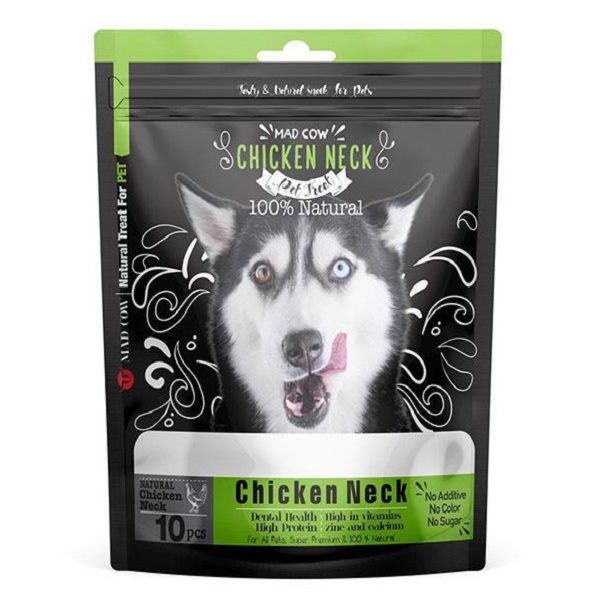 غذای تشویقی سگ مدکاو مدل chicken_neck وزن 350 گرم