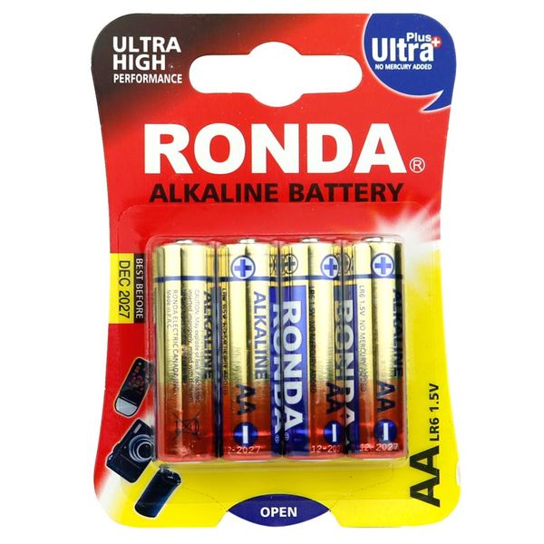 باتری قلمی روندا مدل Ultra Plus Alkaline LR6 بسته 40 عددی