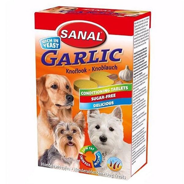 مکمل سگ سانال مدل GARLIC وزن 100 گرم
