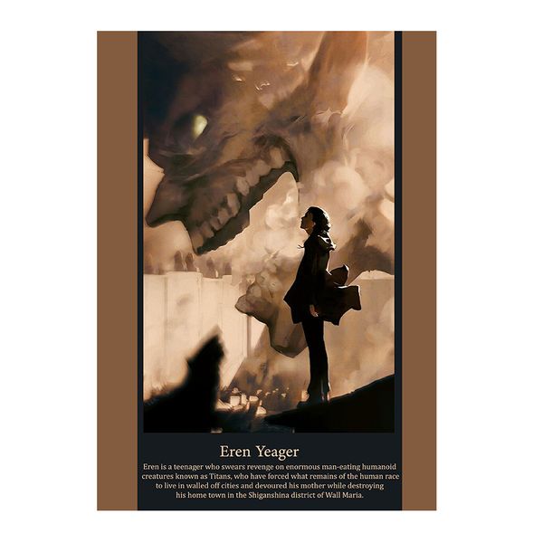 پوستر مدل انیمه Eren Yeager از Attack on titan کد 4