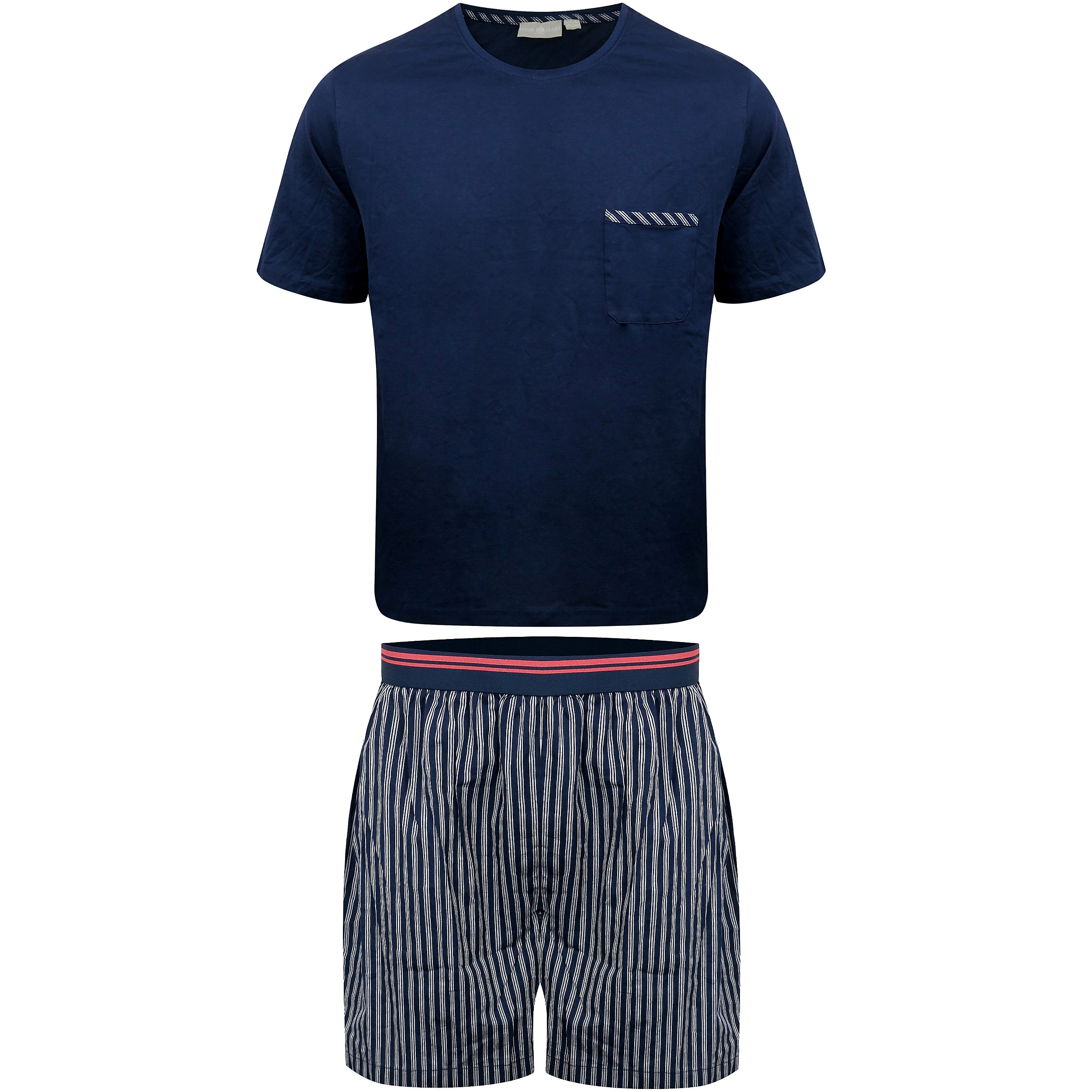 ست تی شرت آستین کوتاه و شلوارک مردانه رویال کلس مدل PyjamaHome5