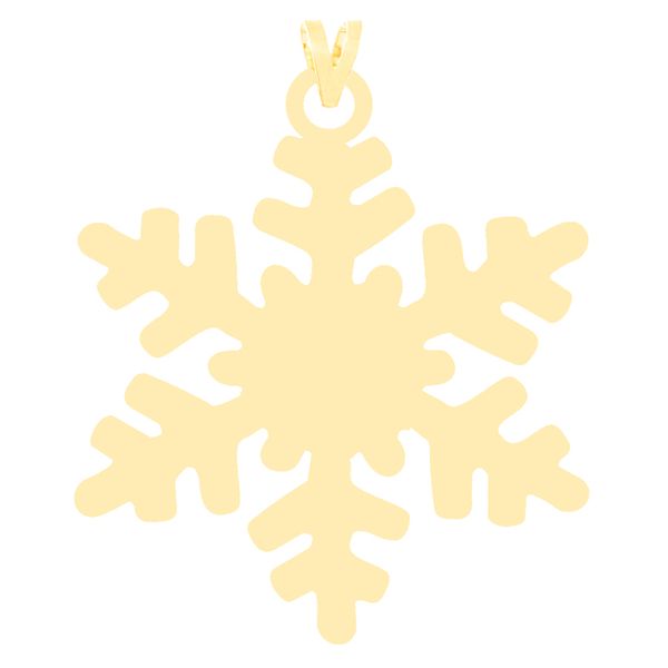 آویز گردنبند طلا 18 عیار زنانه کرابو طرح دونه برف مدل Kr3722