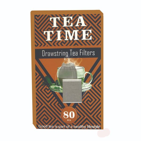 فیلتر چای مدل فیلتر نخدار سایز small  بسته 80 عددی 