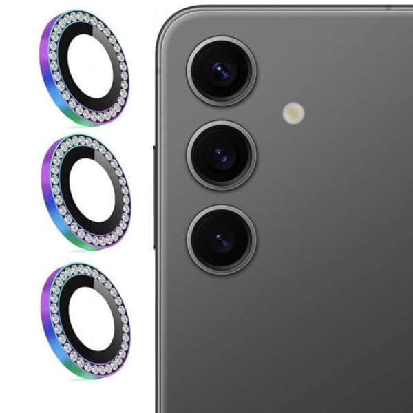 محافظ لنز دوربین انتک مدل رینگی نگین دار مناسب برای گوشی موبایل سامسونگ Galaxy A55 5G