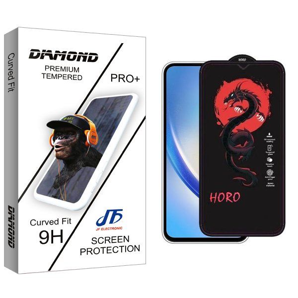 محافظ صفحه نمایش جی اف مدل Diamond Horo مناسب برای گوشی موبایل سامسونگ galaxy a34