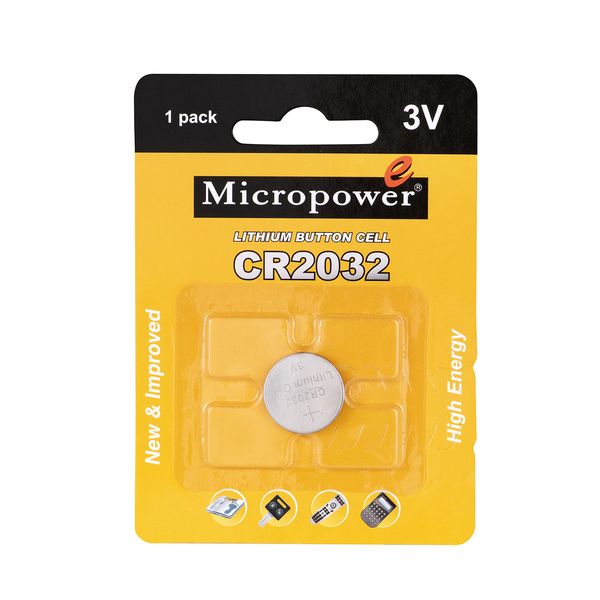 باتری سکه ای میکروپاور مدل CR2032