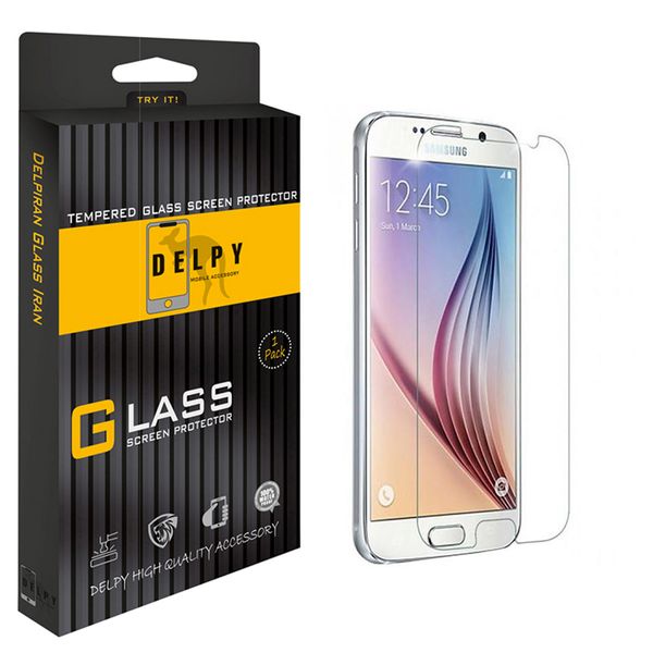 محافظ صفحه نمایش دلپی مدل Full Glue-9H-SD مناسب برای گوشی موبایل سامسونگ  Galaxy S6