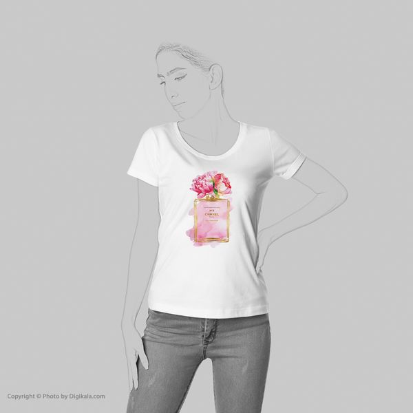 تی شرت آستین کوتاه زنانه شین دیزاین طرح فانتزی کد 4527