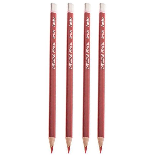  مداد قرمز پنتر مدل Checking Pencil BP112 بسته 4 عددی 
