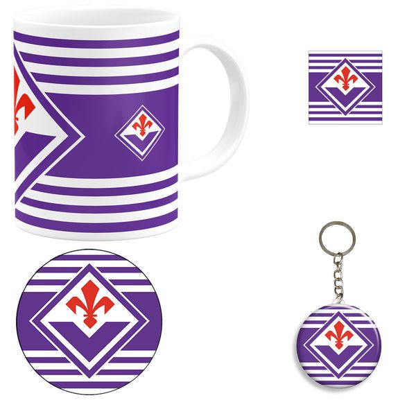 ست هدیه ماگ طرح باشگاه فوتبال فیورنتینا مدل Fiorentina F.C کد B1