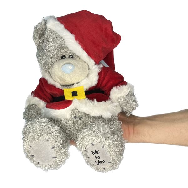 عروسک می تو یو طرح خرس تدی مدل Me To You Teddy Bear Santa Cloth کد SZ10/1036 طول 23 سانتی‌متر