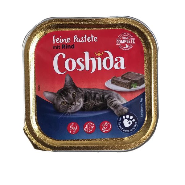 کنسرو غذای گربه کوشیدا مدل mit rind وزن 100 گرم 
