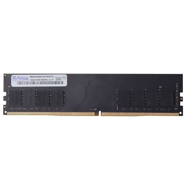 رم دسکتاپ DDR4 تک کاناله 2666 مگاهرتز CL19 راموس مدل RM4DAG48A1B-PGGTD1 ظرفیت 16 گیگابایت