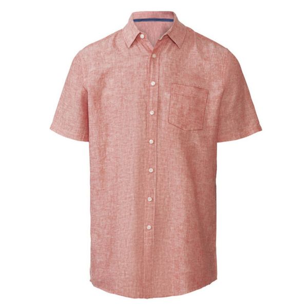 پیراهن آستین کوتاه مردانه لیورجی مدل لینن کد 14289579