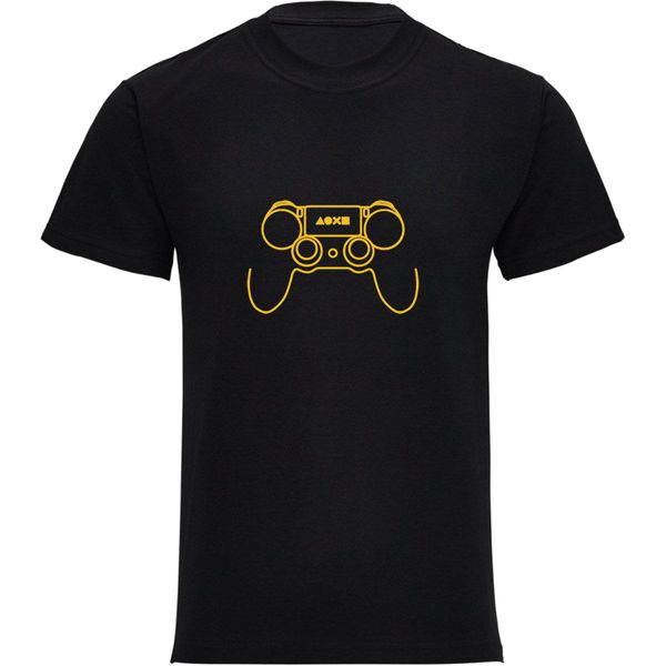تی شرت آستین کوتاه مردانه مدل گیمر طرح Joystick کد G005