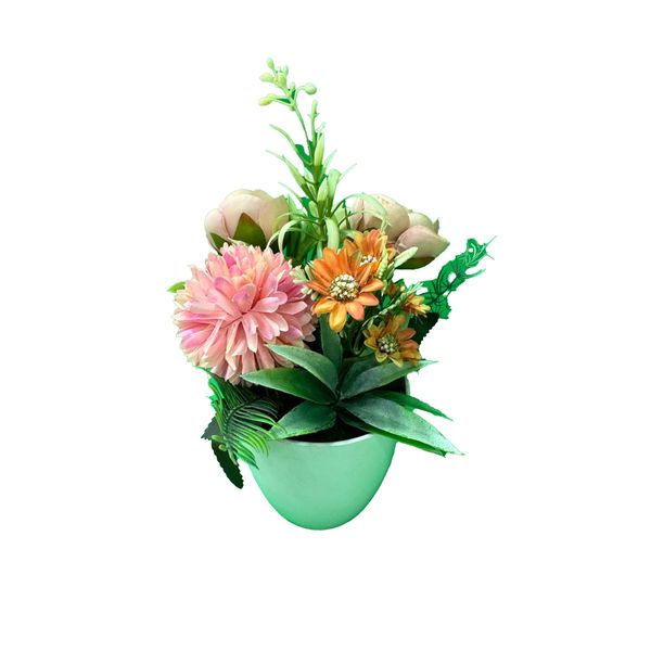 گلدان به همراه گل مصنوعی مدل 22