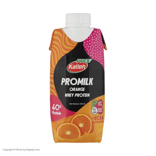 شیر پرومیلک کاله پرو با طعم پرتقال و پروتئین وی - 330 میلی لیتر