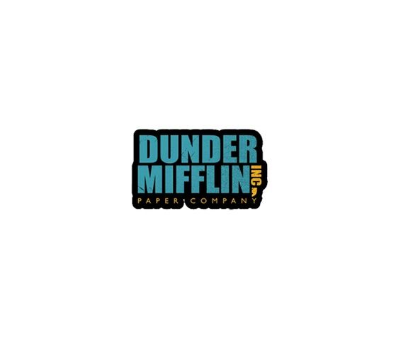  استیکر لپ تاپ لولو طرح شرکت DUNDER MIFFLIN سریال OFFICE  کد 589