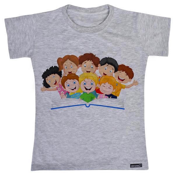 تی شرت آستین کوتاه پسرانه 27 مدل Children Book Reading کد MH798