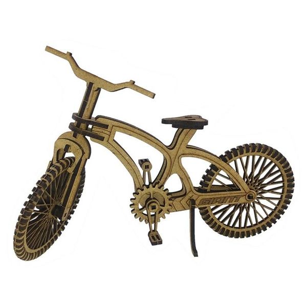 ساختنی مدل پازل چوبی سه بعدی طرح دوچرخه