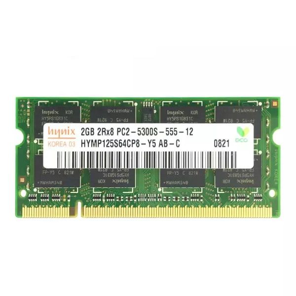 رم لپ تاپ DDR2 تک کاناله 5300 مگاهرتز CL5 هاینیکس مدل HY6612 ظرفیت 2 گیگابایت