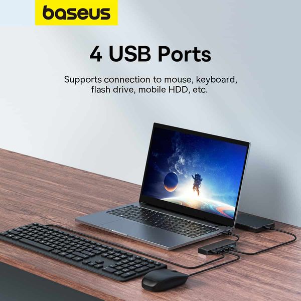 هاب 4 پورت USB 3.0 باسئوس مدل BS-OH080 100cm